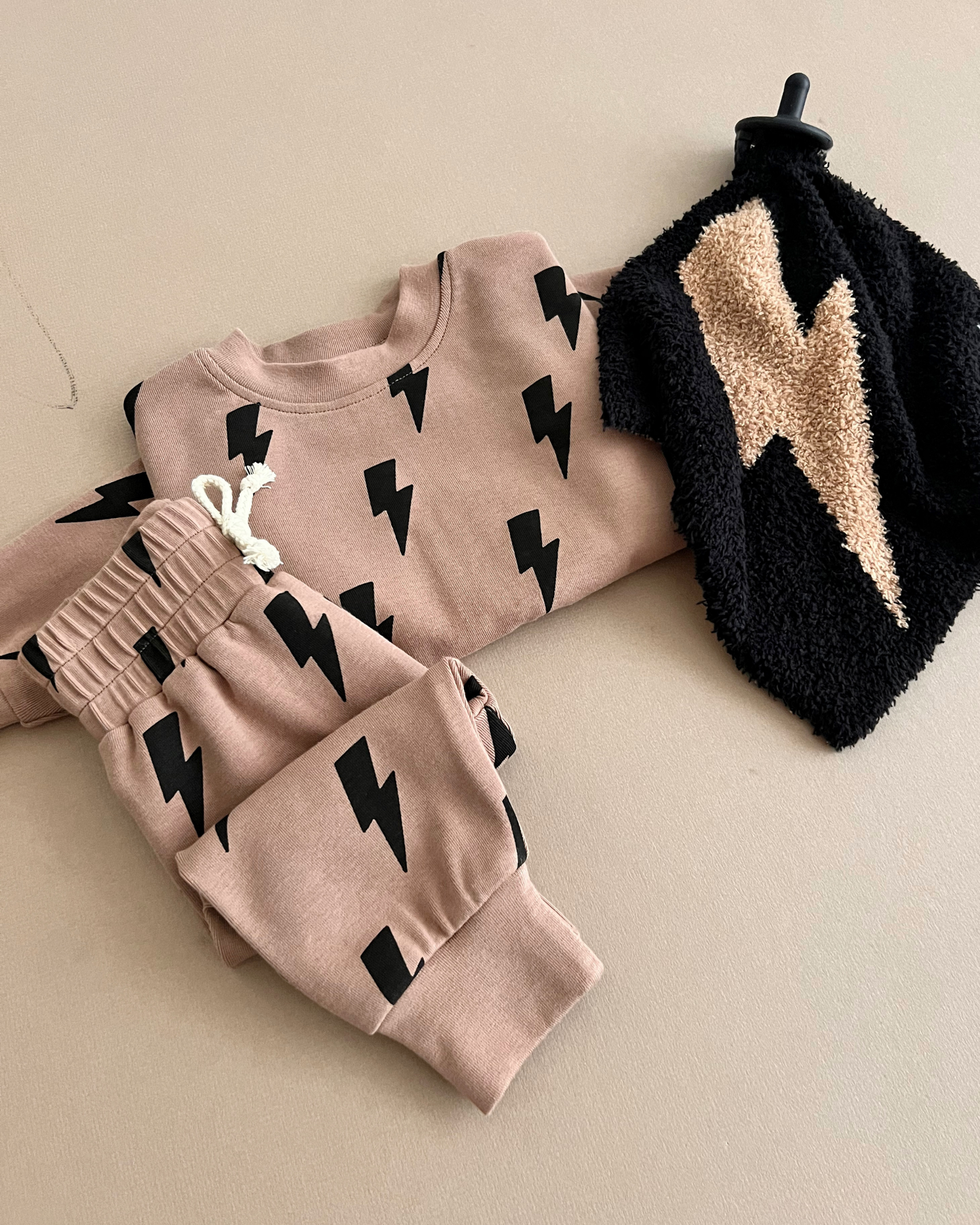 Mocha Bolts Infant & Toddler Jogger Set