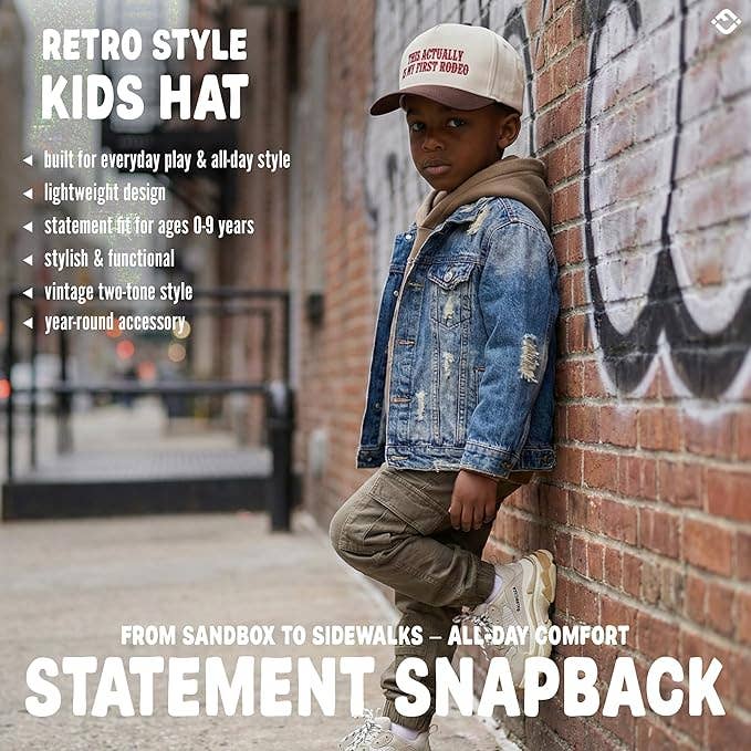 This Actually Is My First Rodeo Snapback - Kids