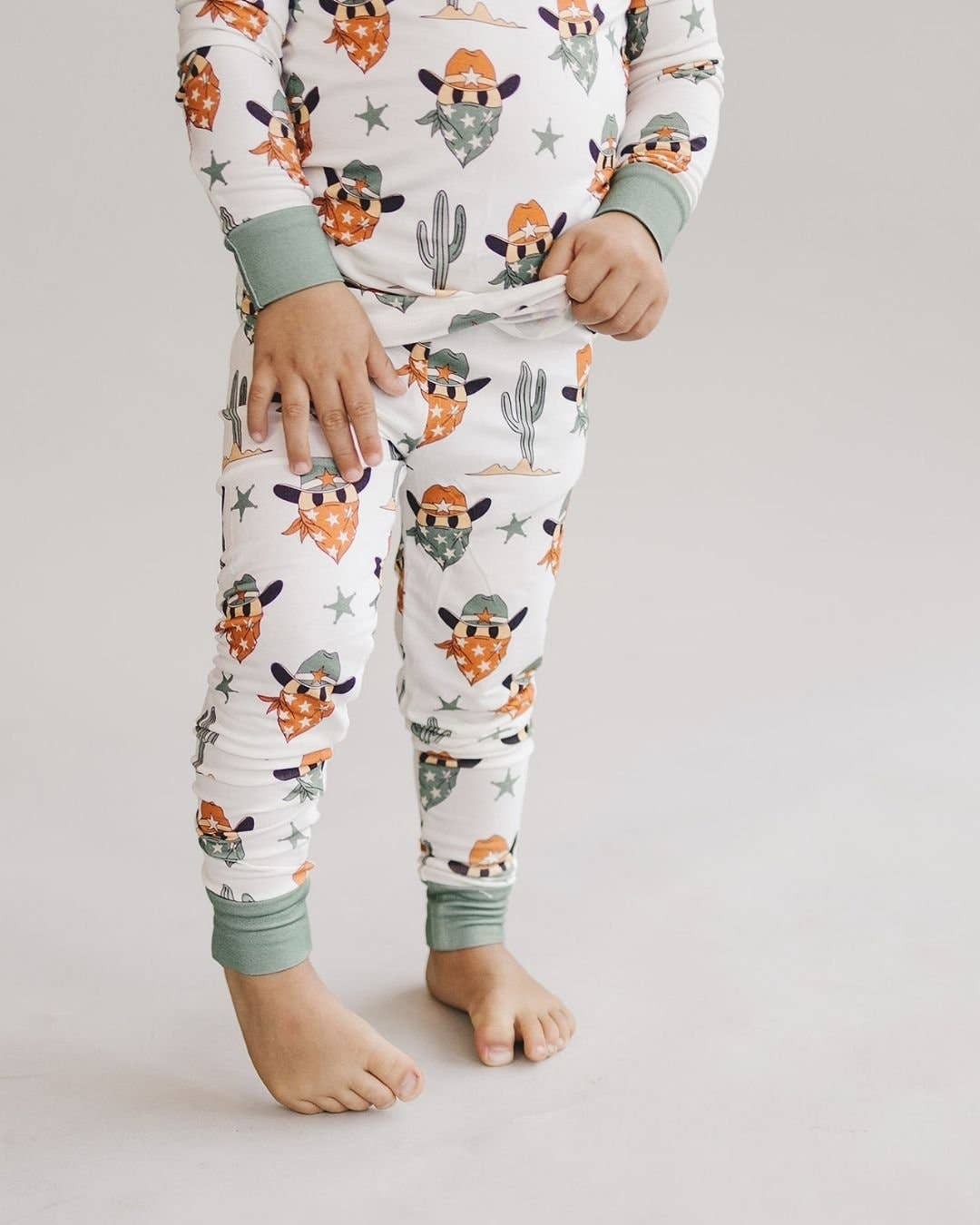 Smiley Cowboy Bamboo Two Piece Set