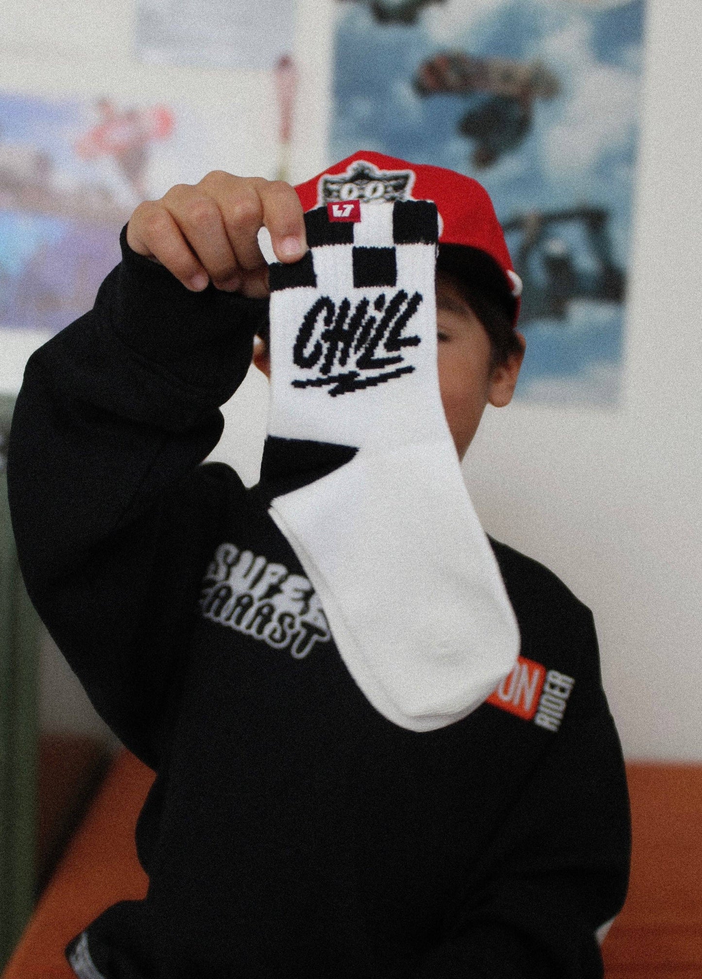 Chill Crew Socks White