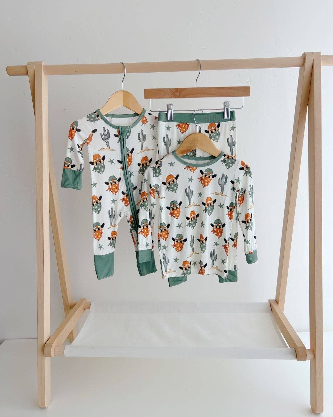 Smiley Cowboy Bamboo Two Piece Set
