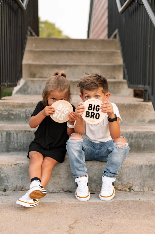Promoted to Big Bro / Big Sis Photo Prop Signs