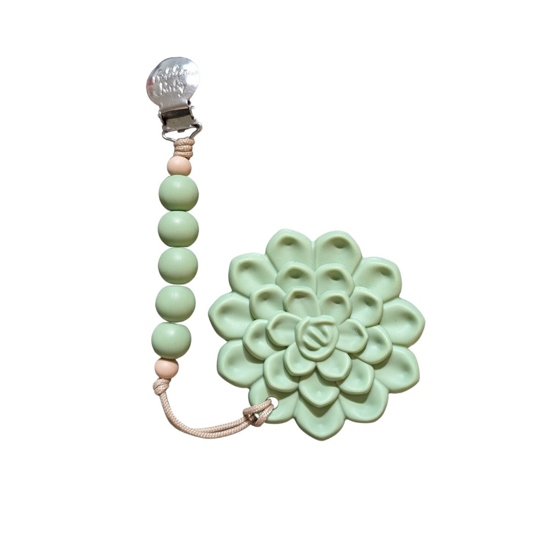 Succulent Teether with Clip
