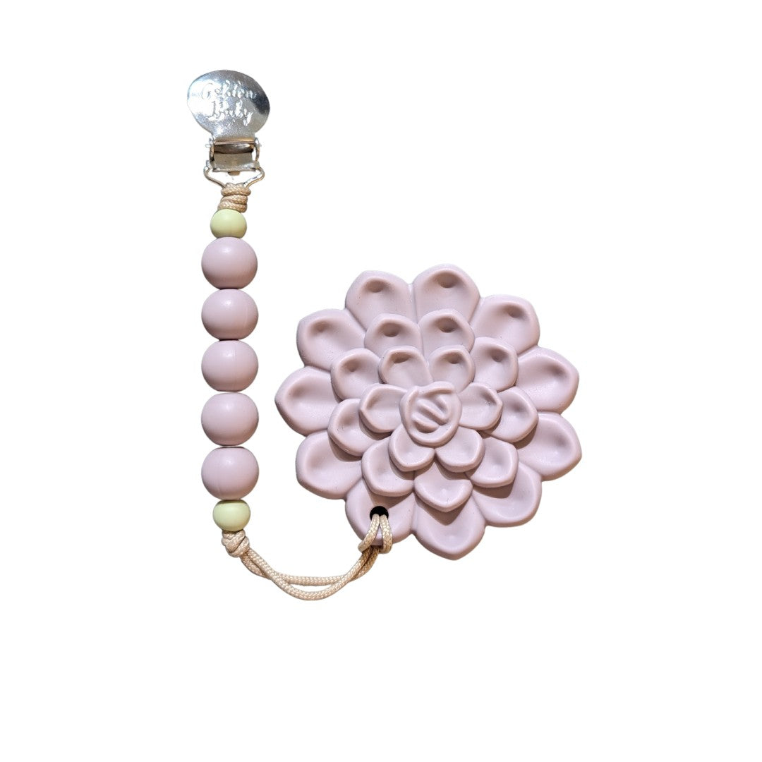 Succulent Teether with Clip
