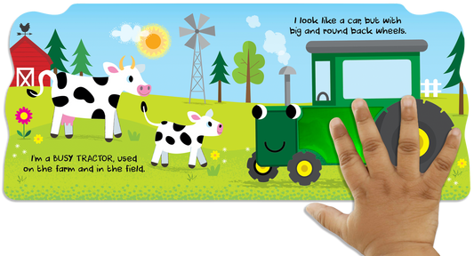 Busy Tractor Children's Board Book