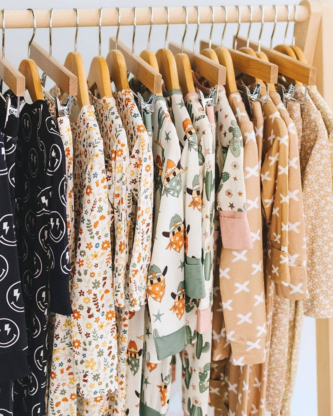 Smiley Cowboy Bamboo Zip Romper