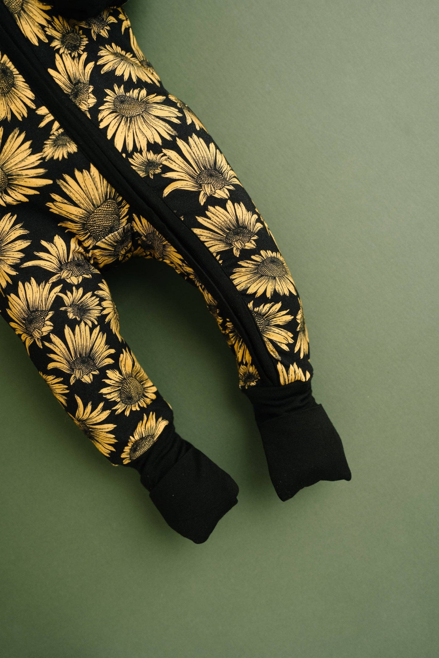 Midnight Sunflower Bamboo Romper