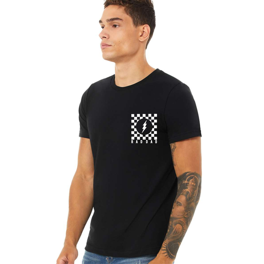Rad Dad Checkered Matching T-shirt