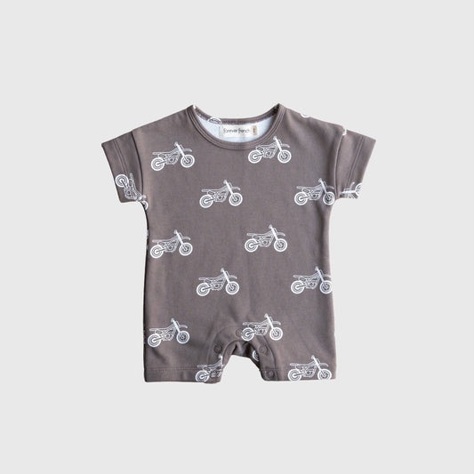 Neutral Dirt Bike French Terry Romper