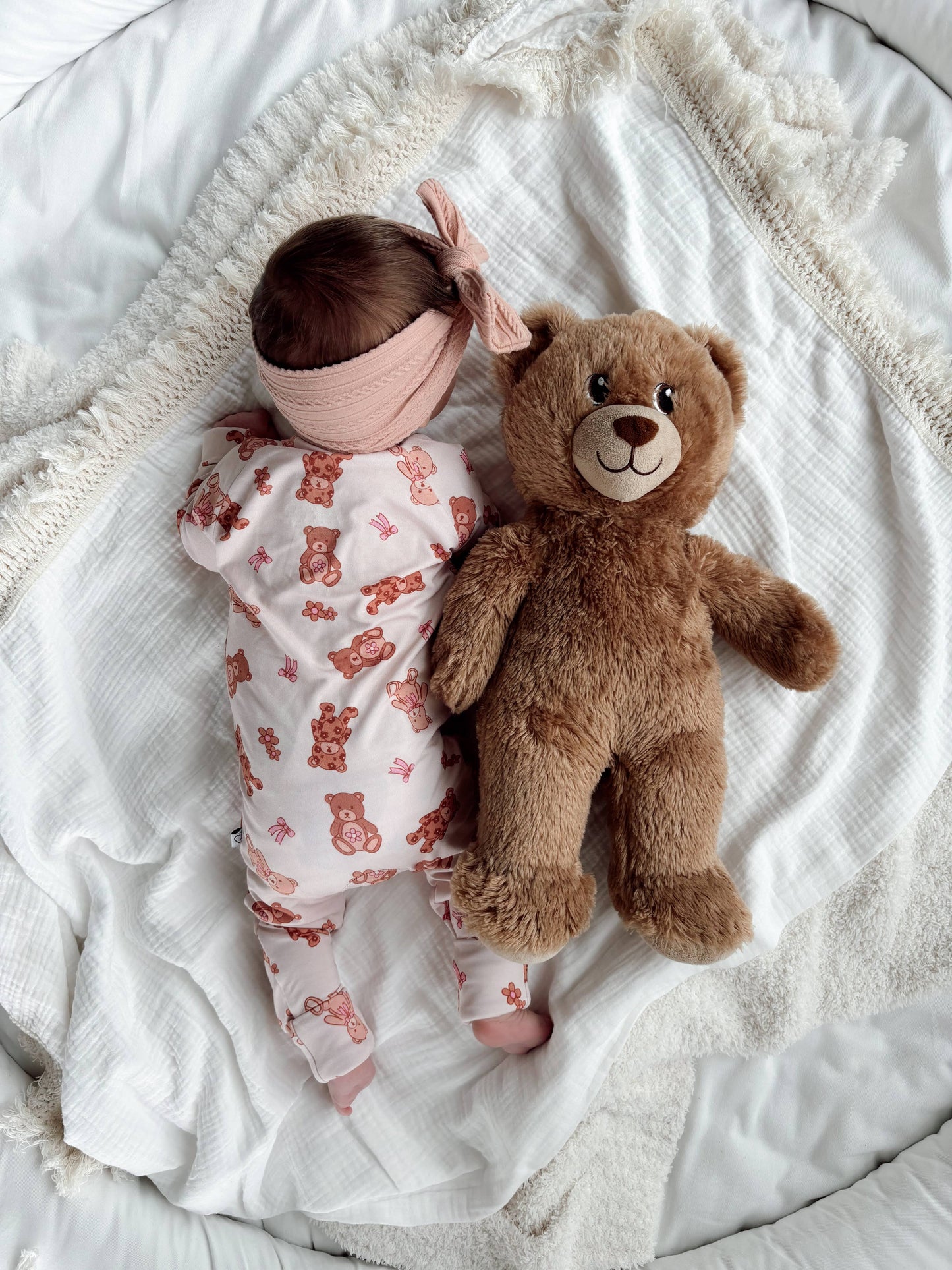 Beary Girly Bamboo Romper