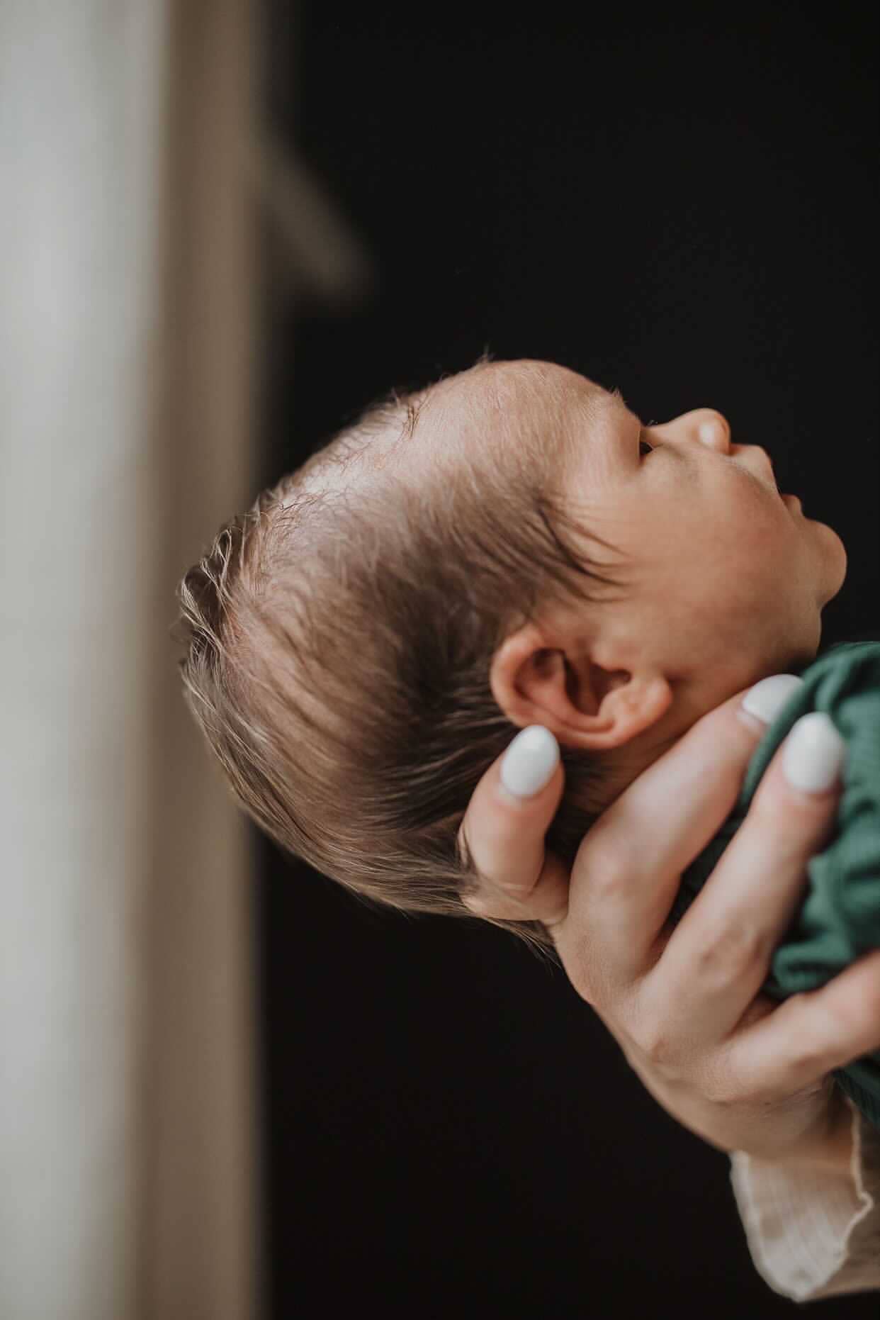 Forest Green Ribbed Knotted Gown: Gown Only