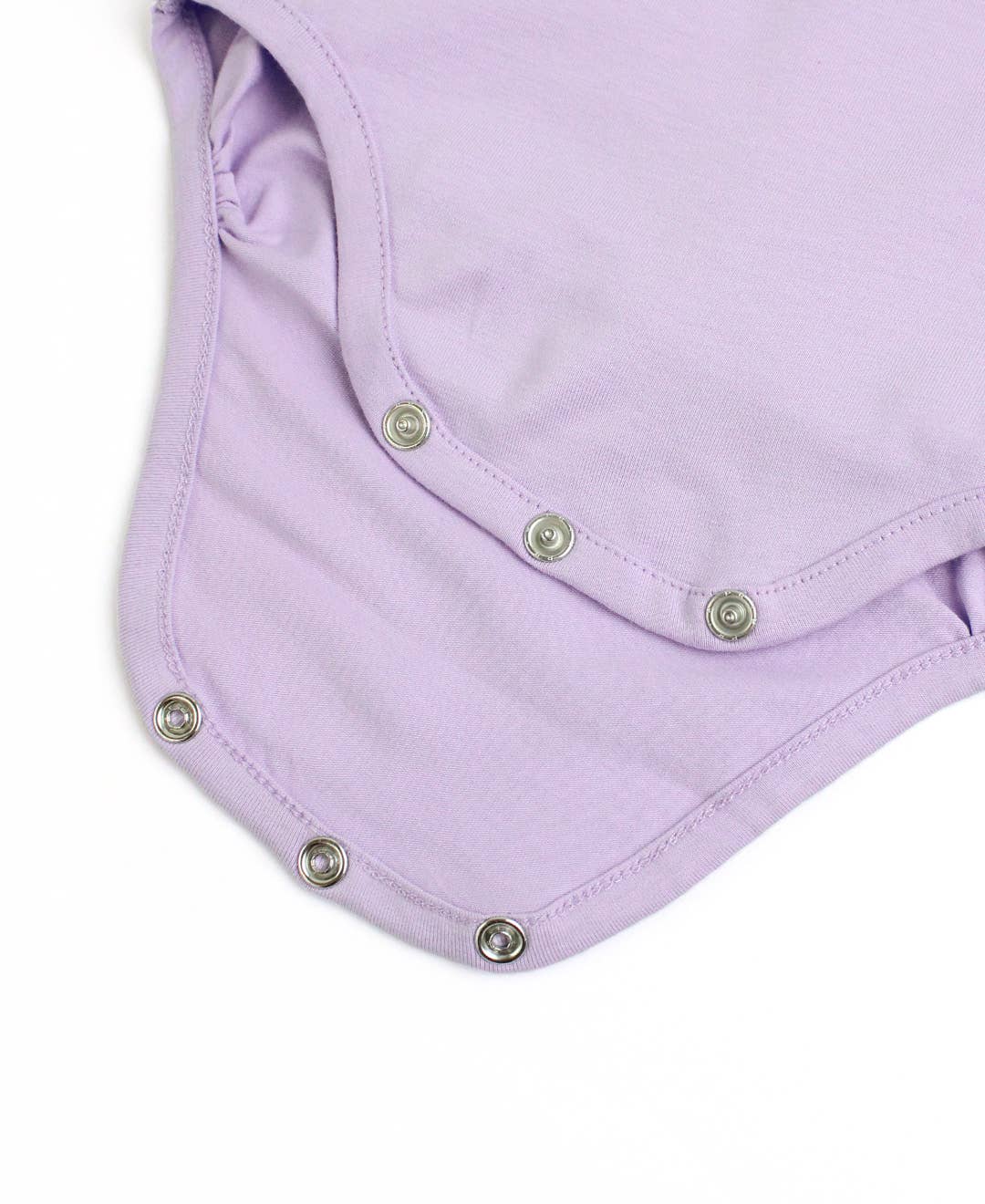 Baby Girls Lavender Knit Puff Short Sleeve Bodysuit