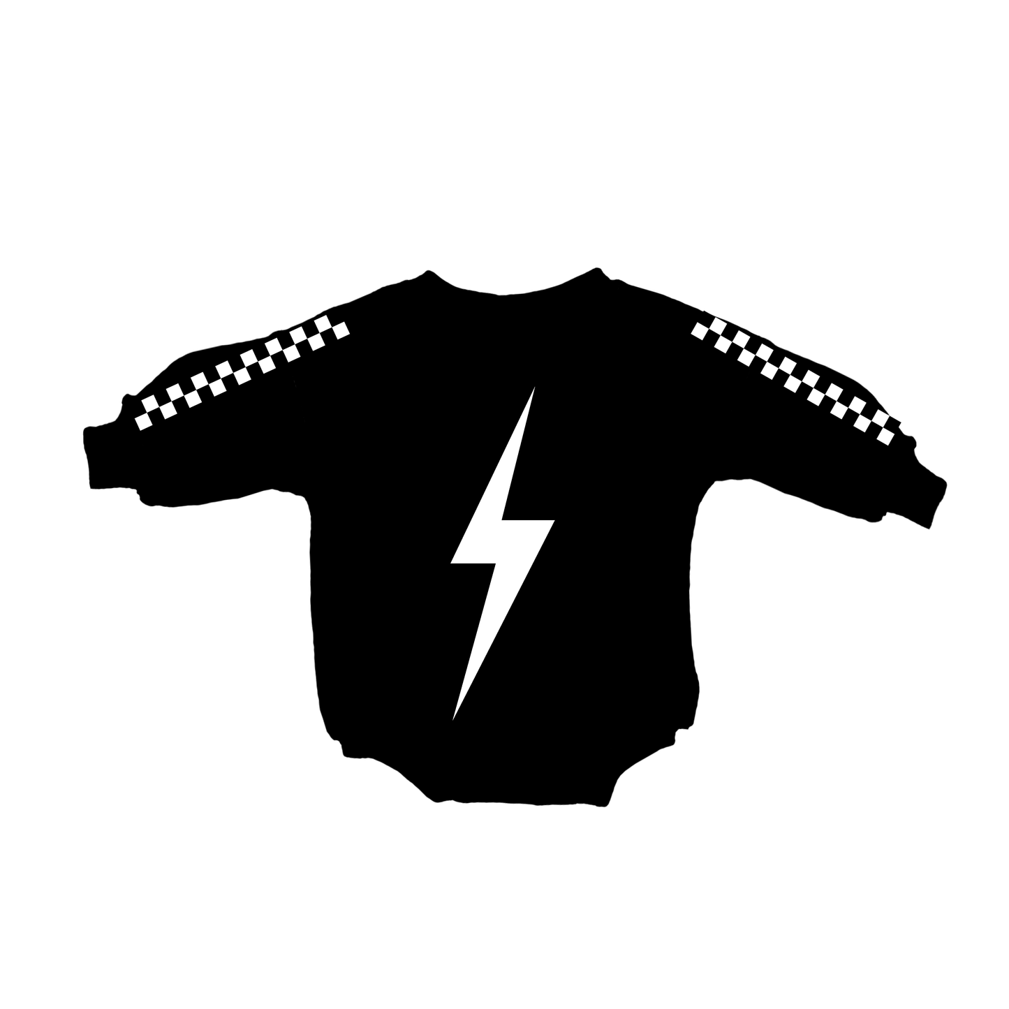 Lightning Bolt | Black Bamboo Bubble Romper