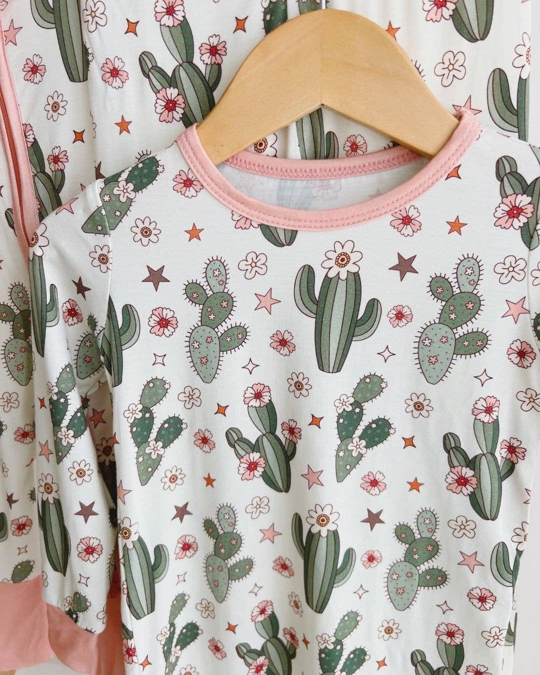 Cactus Flower Bamboo Romper