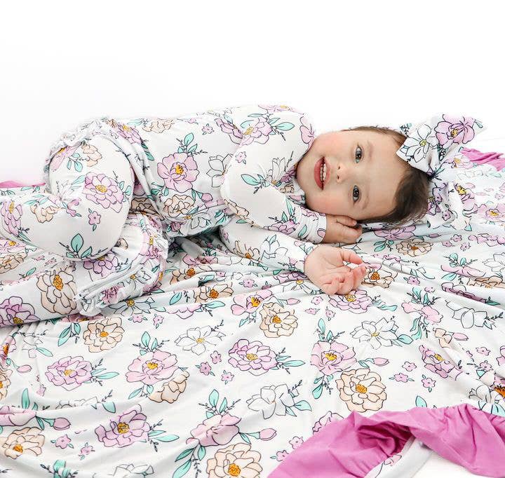 Ellington Bamboo Ruffle Zip Romper