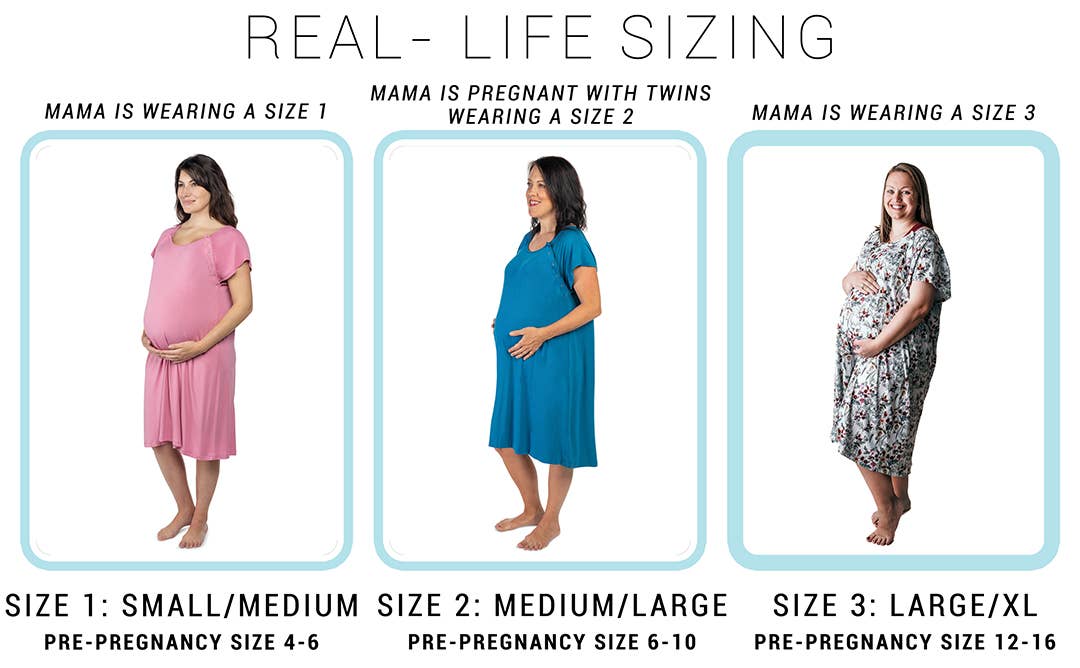 Light Pink Mommy Labor and Delivery Nursing Gown