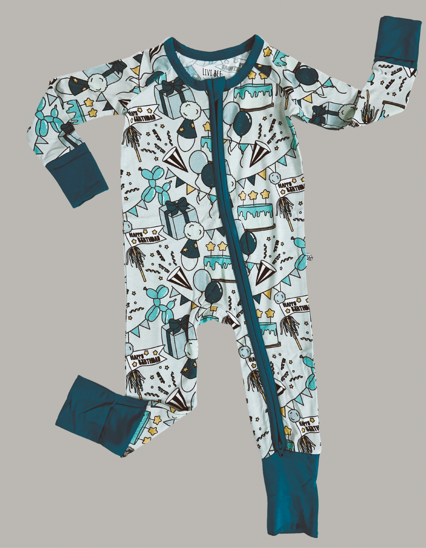 Birthday Party Time Bamboo Romper