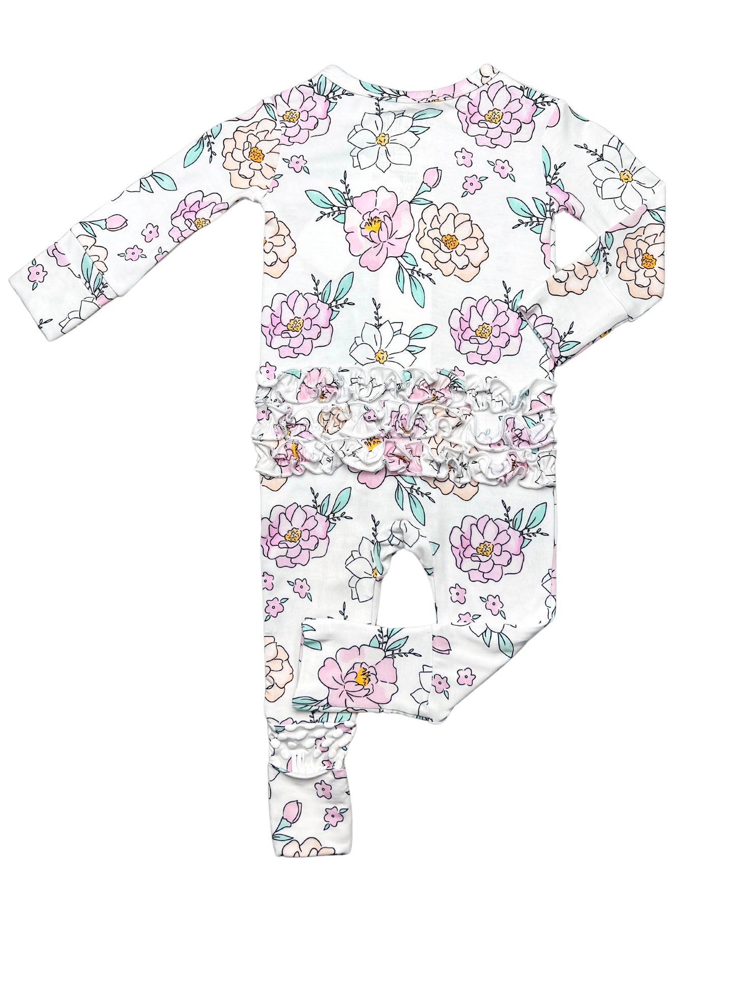 Ellington Bamboo Ruffle Zip Romper