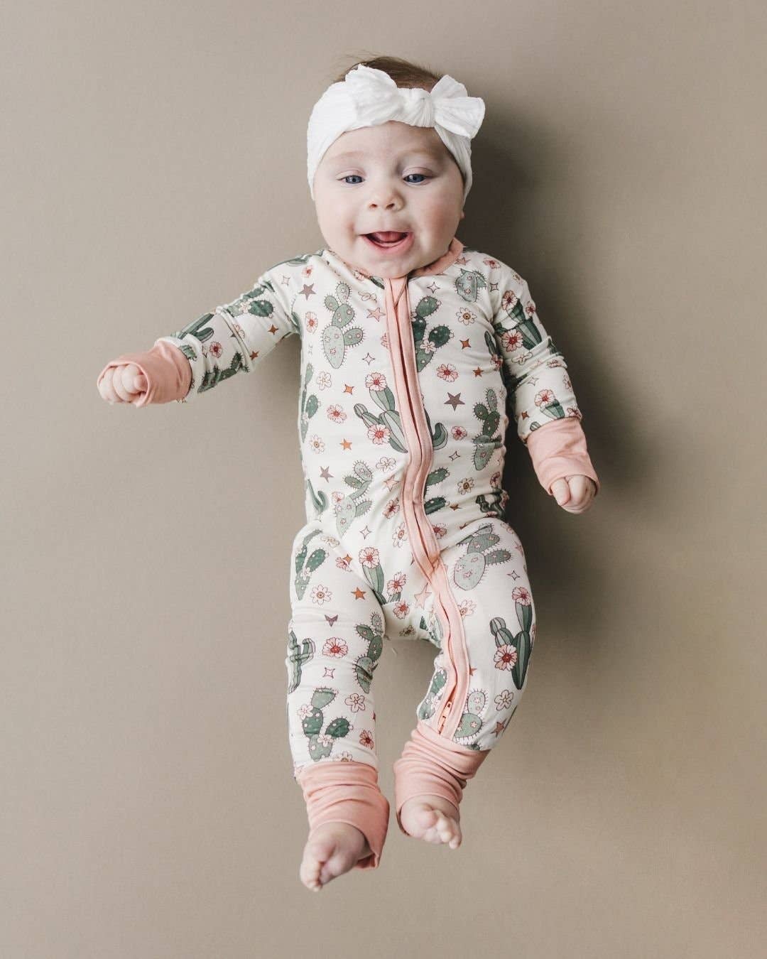 Cactus Flower Bamboo Romper