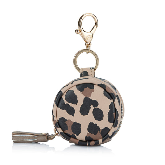 Leopard Pacifier Pod Keychain
