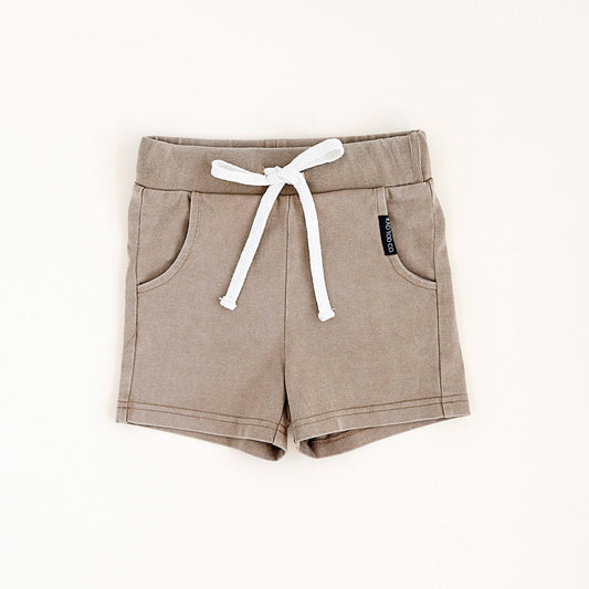 ACID WASH SHORTS - DUNE