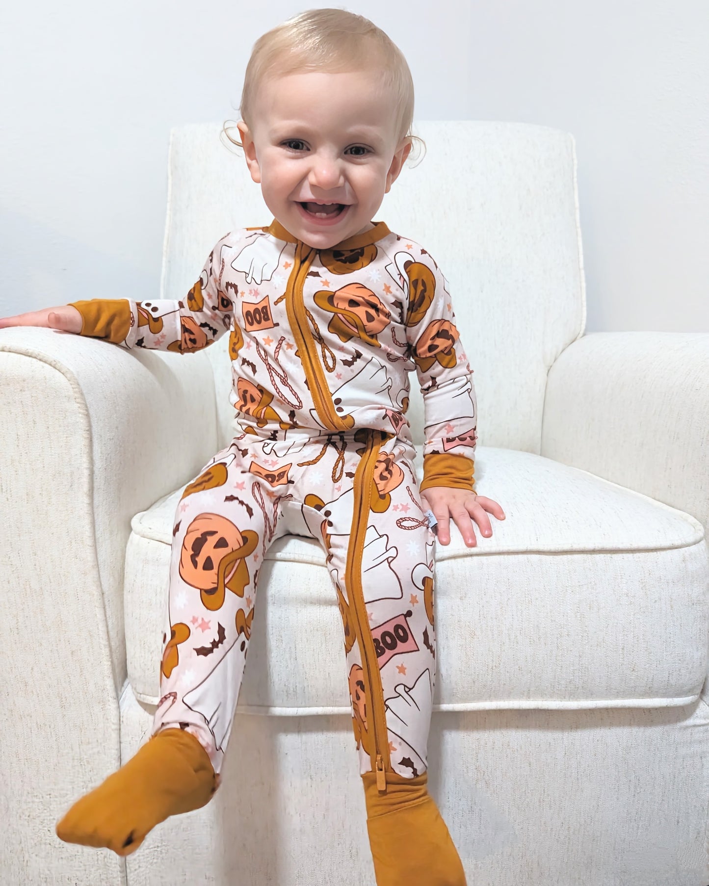 Howdy Boo Bamboo Romper