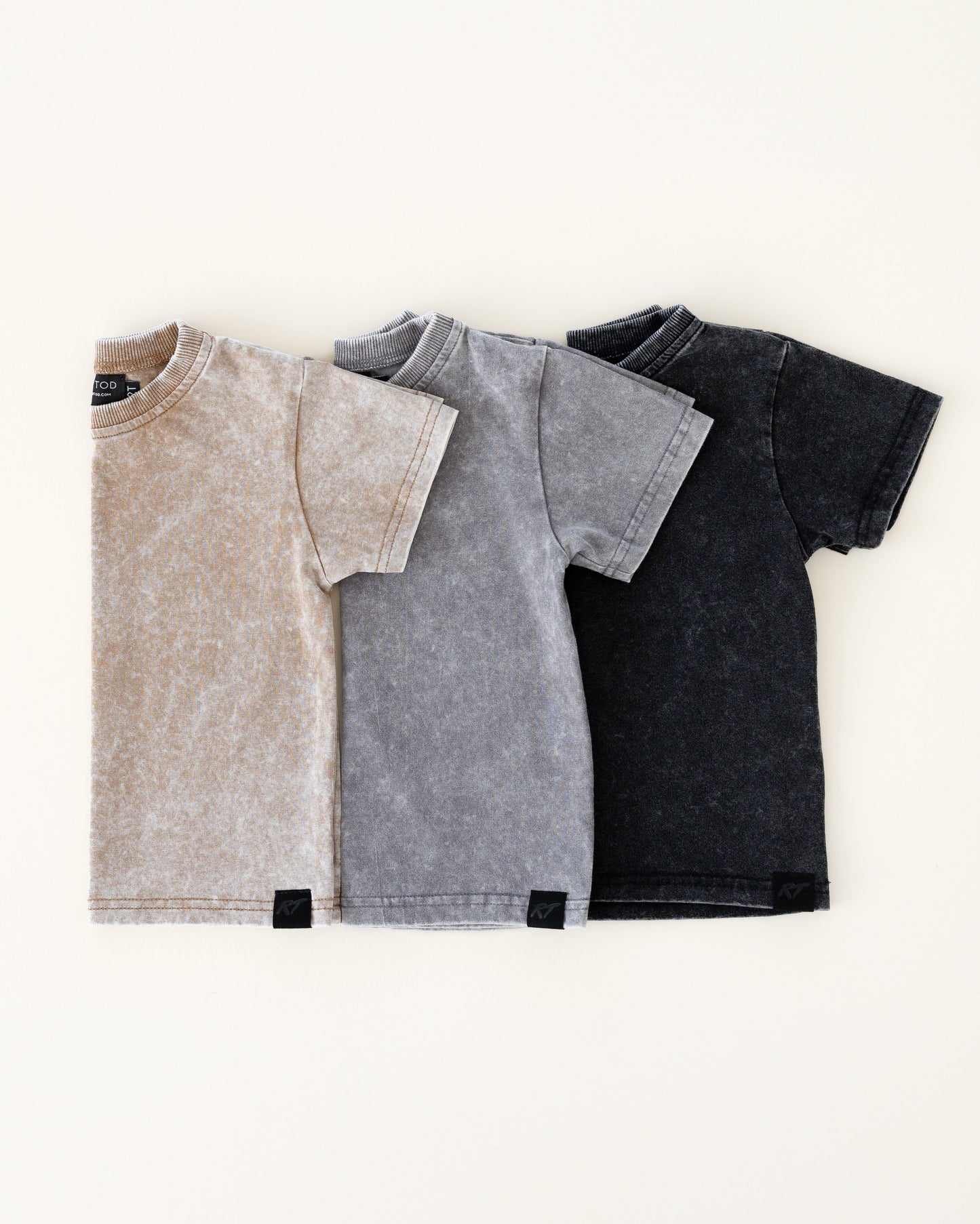 STONE WASH TEE - GRAY