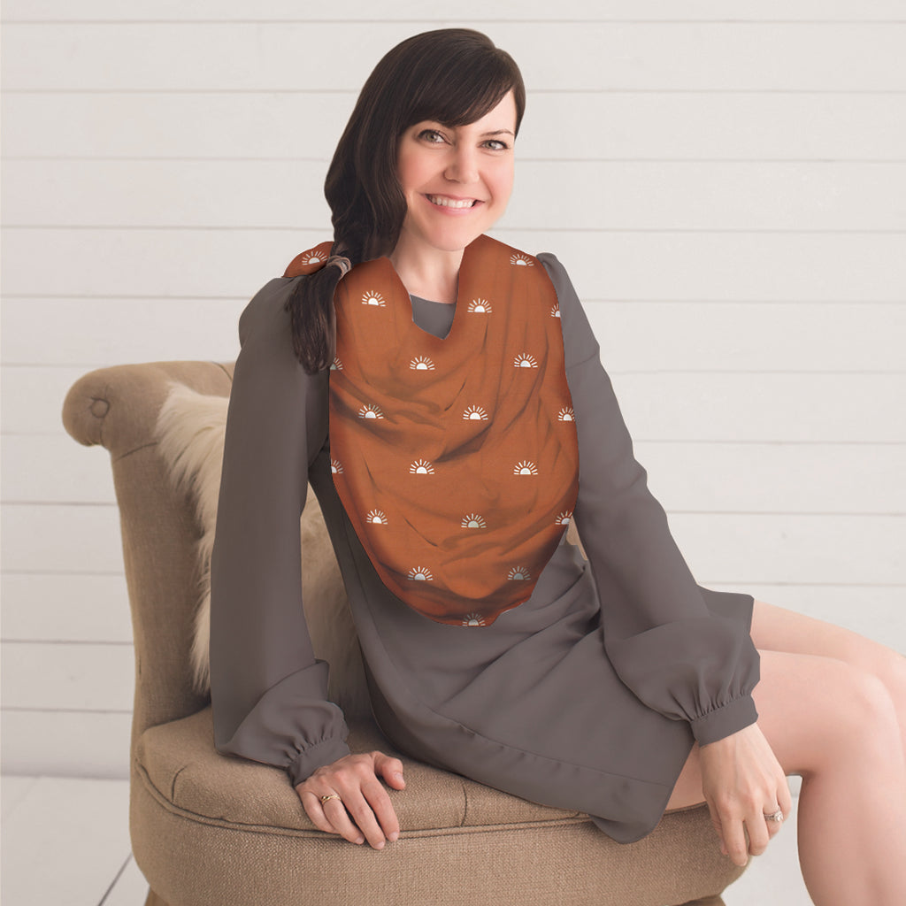 Terracotta Sunrise Mom Boss 4-in-1 Multi-Use Nursing Cover