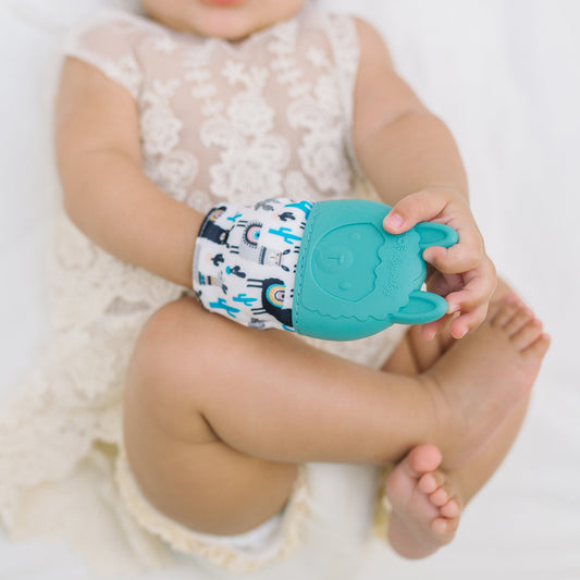 Llama Itzy Mitt Silicone Teething Mitt