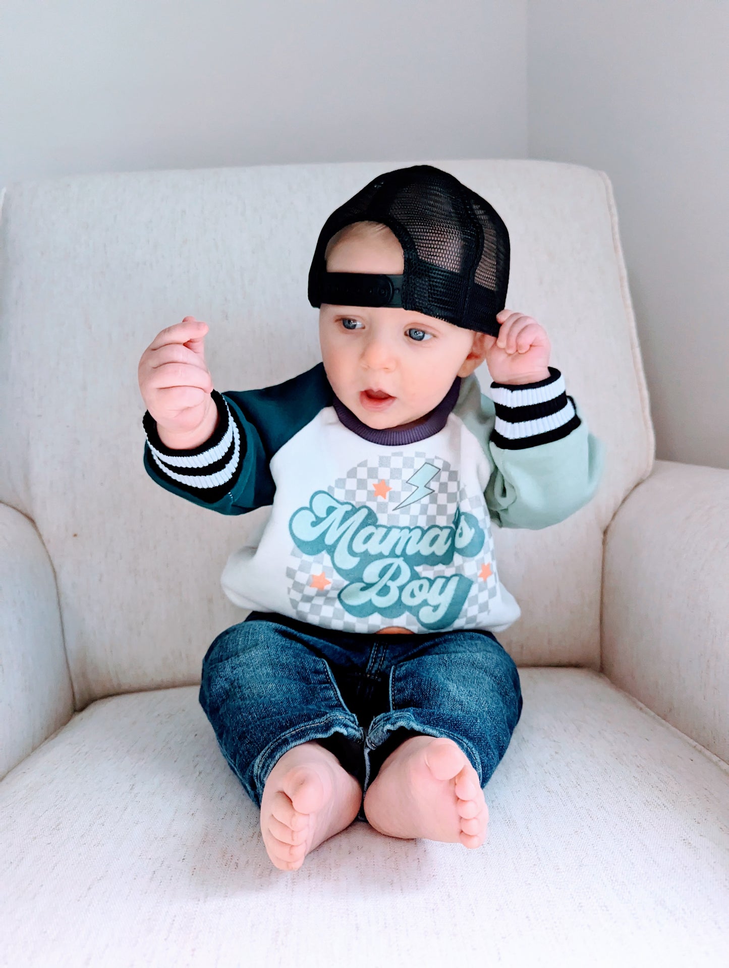 Retro Mama's Boy Sweatshirt