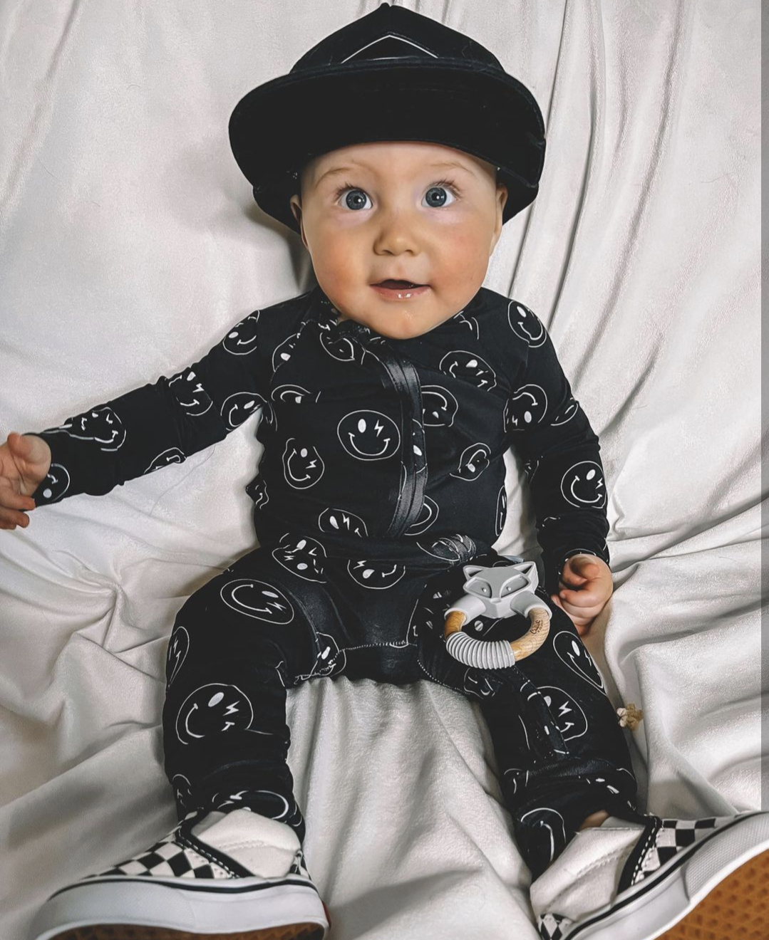 Electric Dreams Bamboo Romper Footie