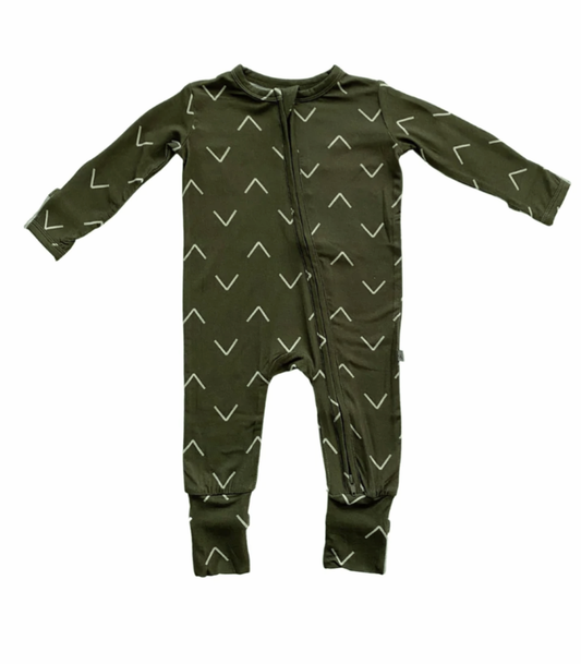Forest Green Bamboo Romper