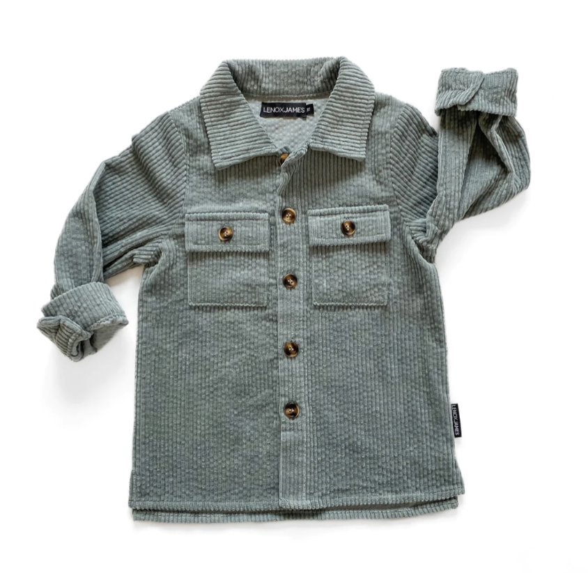 Jade Corduroy Shacket