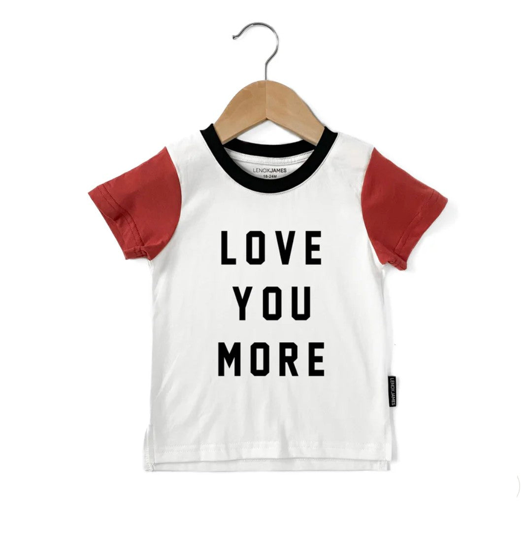 Love You More Color Block Unisex Tee