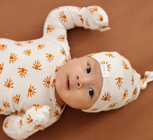 Sunshine Dreams Bamboo Knotted Gown with Hat