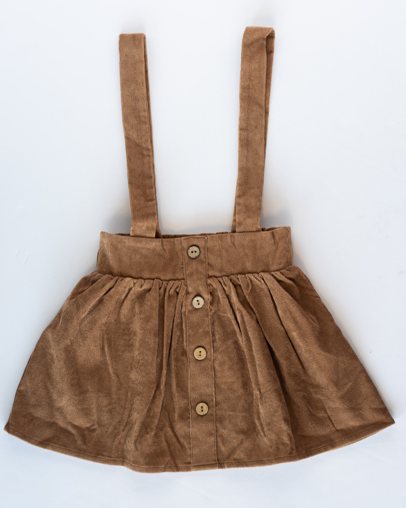 Praline Corduroy Suspender Skirt Dress