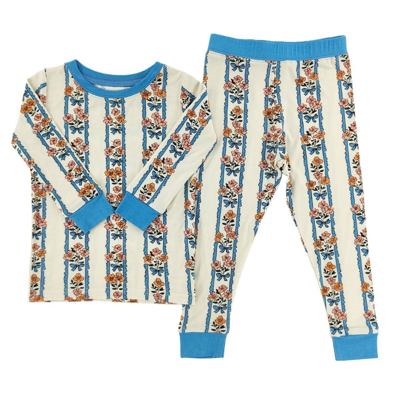 Cottage Bouquet Bamboo Two Piece Set