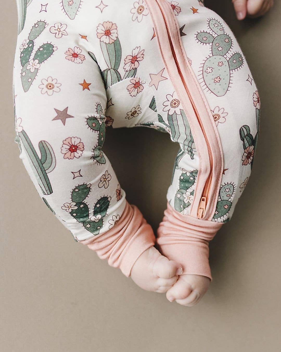 Cactus Flower Bamboo Romper