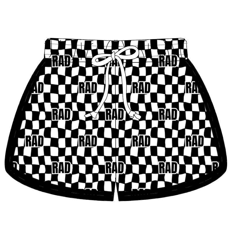 Rad Checker Swim Shorts