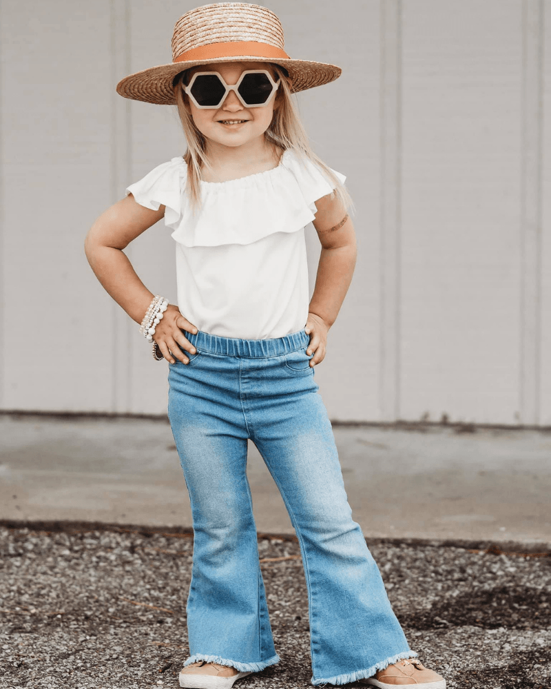 Light Wash Denim Bell Bottoms