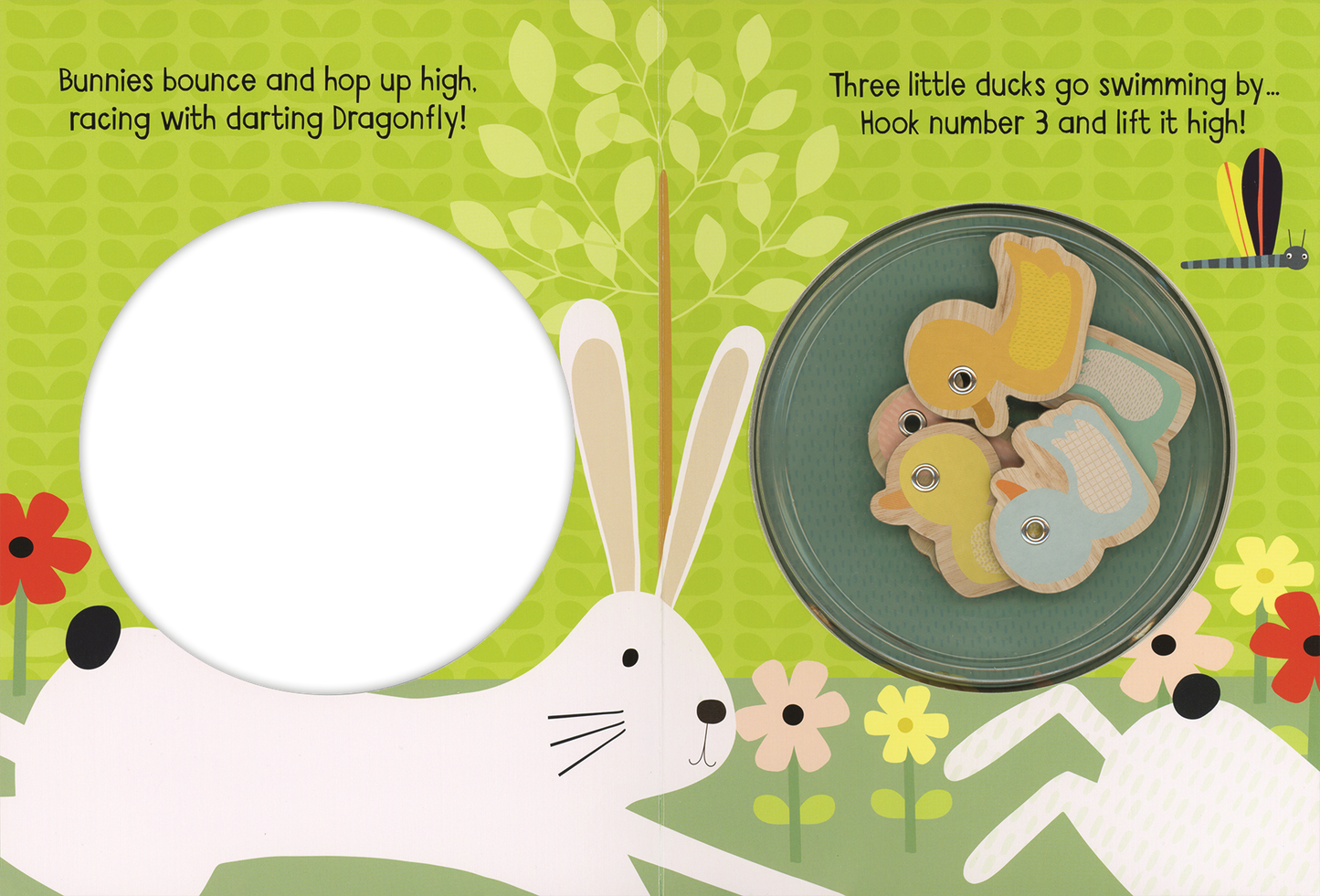 5 Little Ducks Interactive Board Book for Kids