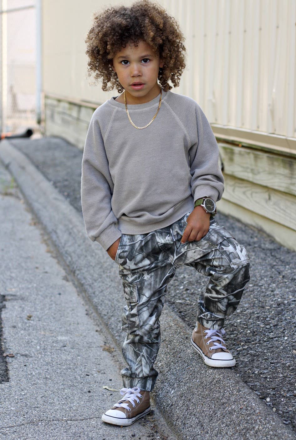 Infant & Toddler Boy's Camo Cargo Joggers