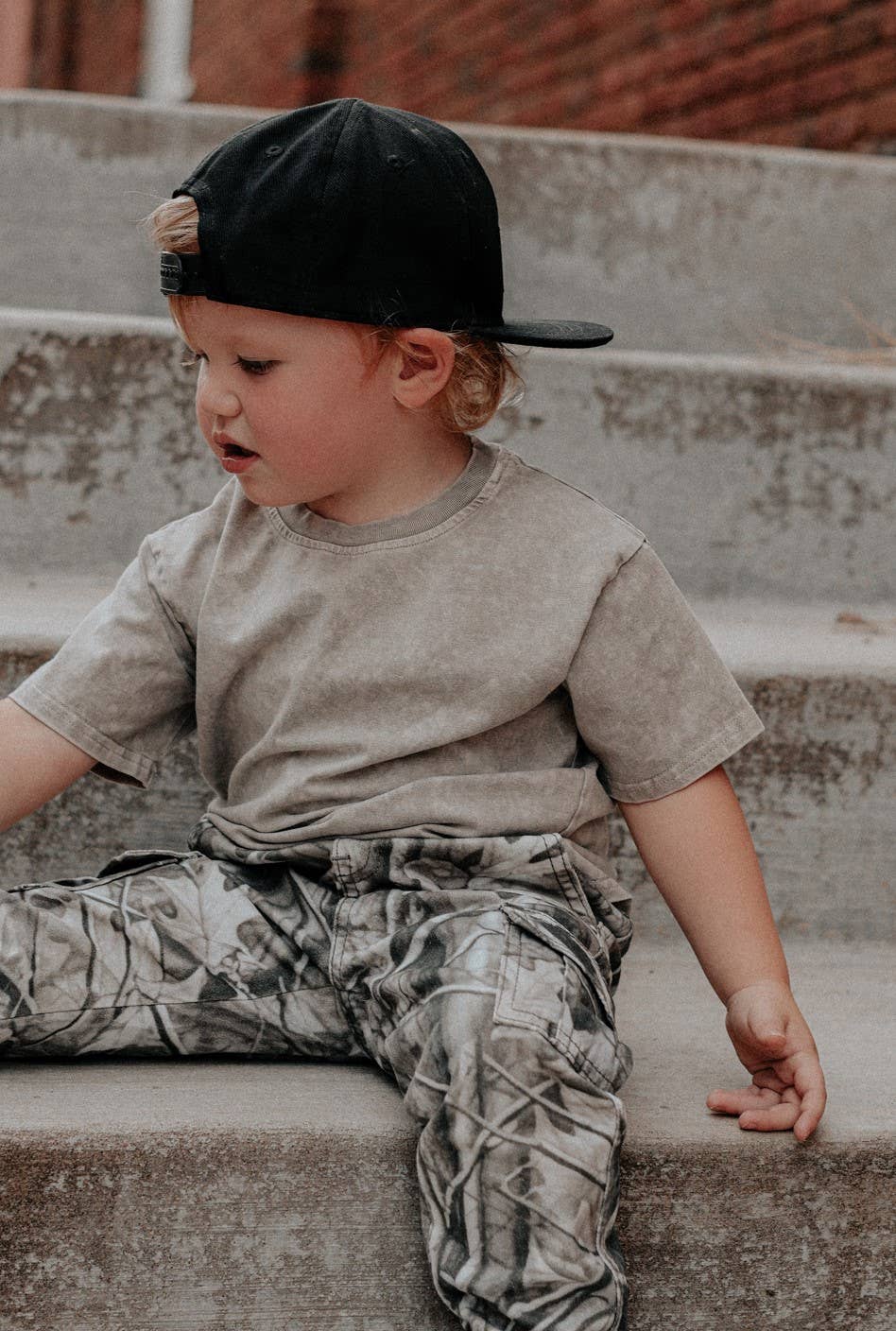 Infant & Toddler Boy's Camo Cargo Joggers