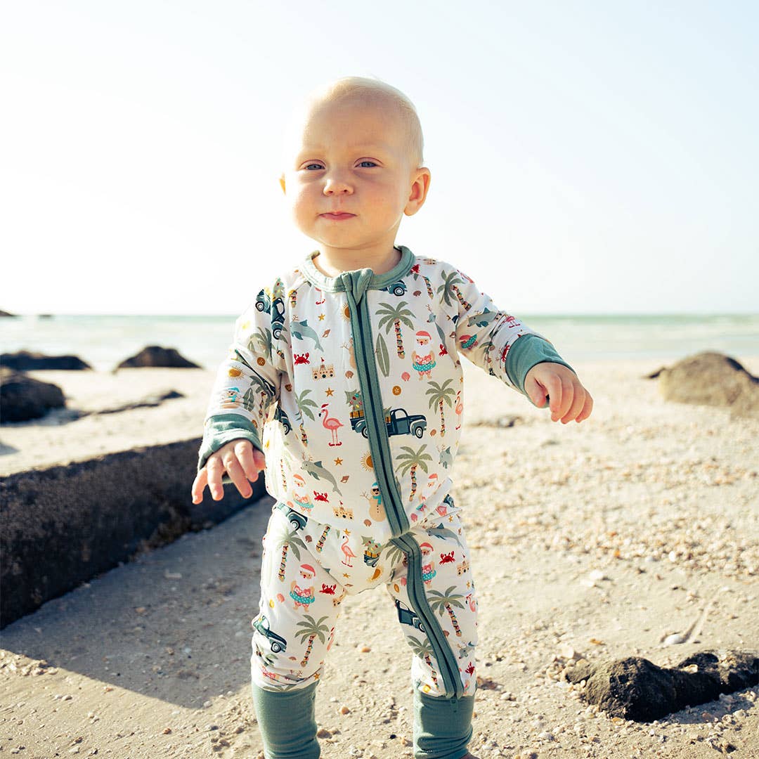 Coastal Christmas Bamboo Romper