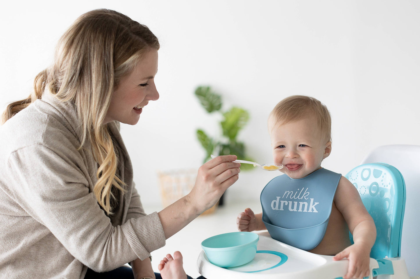 Silicone Bib Set, Milk Drunk