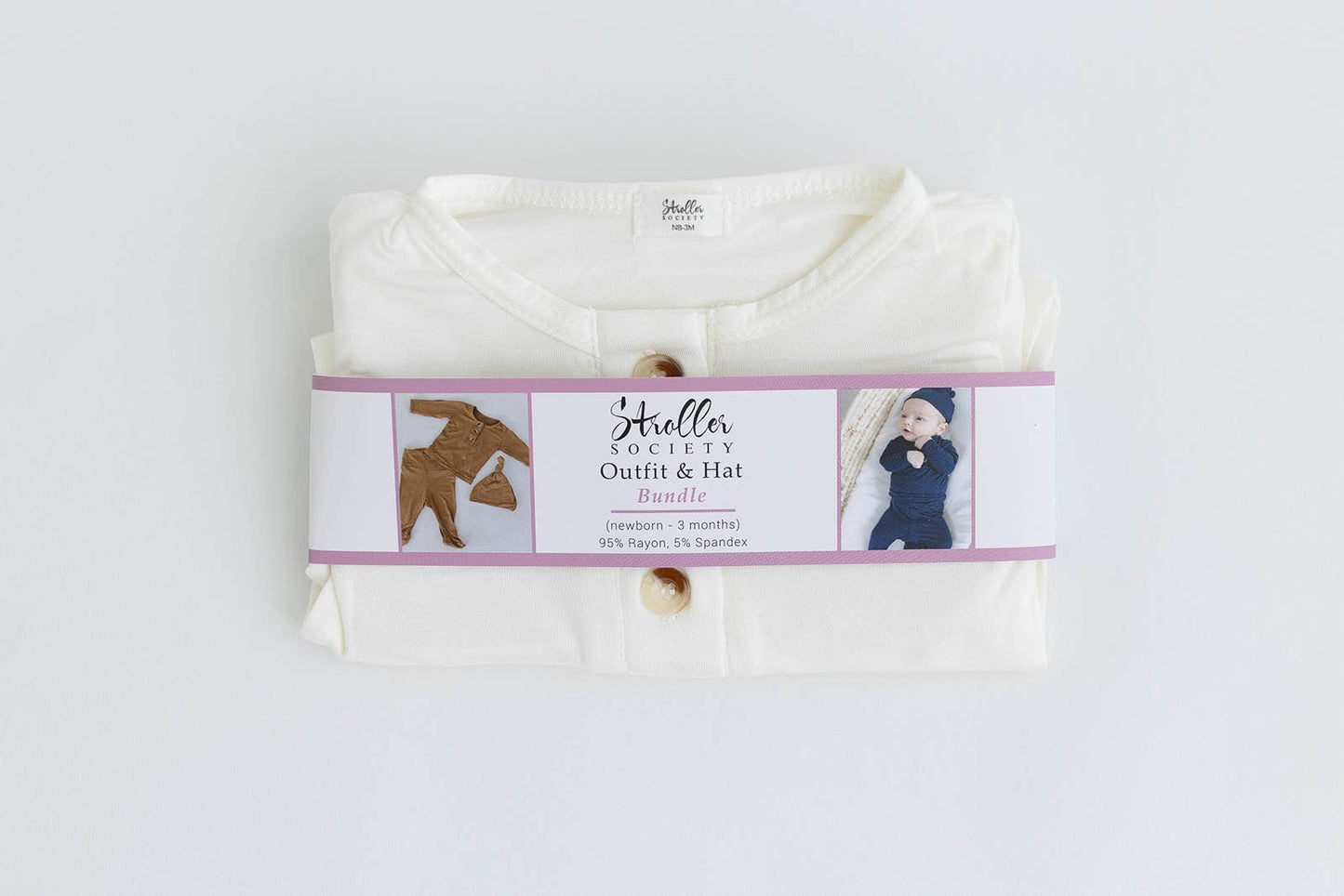 Newborn Baby Three Piece Set- White