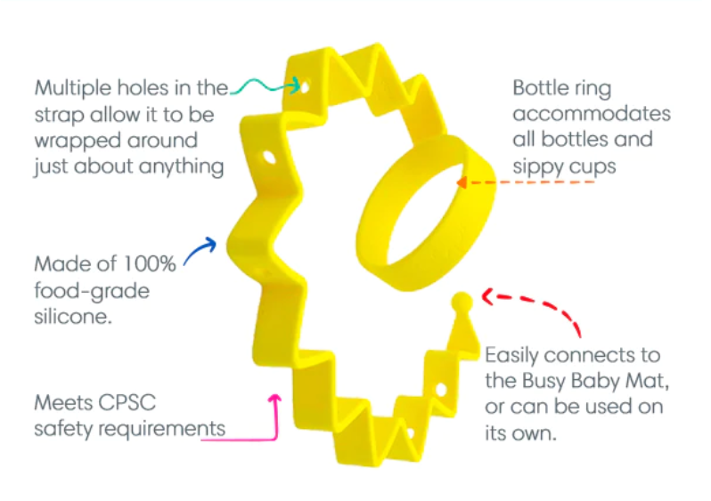 A Busy Baby Bottle Bungee | Tan