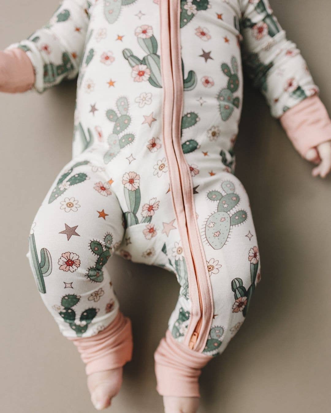 Cactus Flower Bamboo Romper