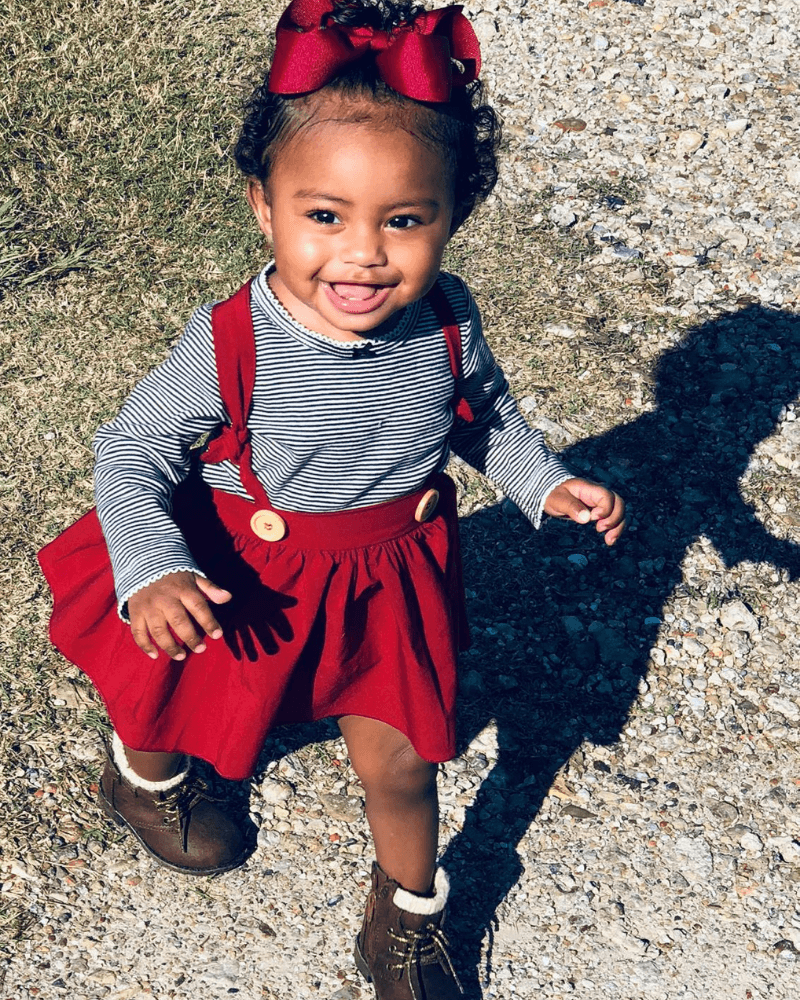 Merlot Suspender Skirt Dress