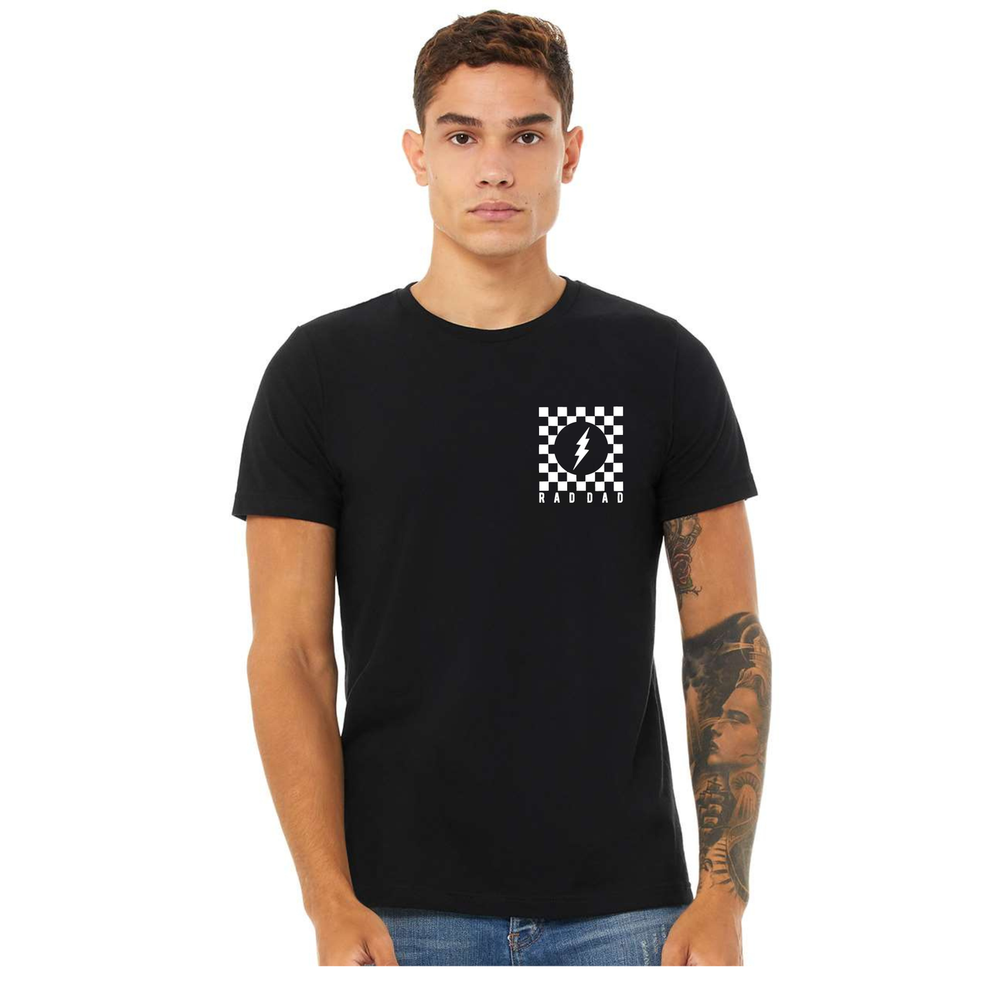 Rad Dad Checkered Matching T-shirt